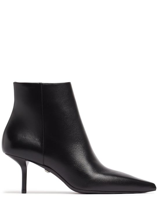 Max Mara: 65mm Lightbootie leather boots - women_0 | Luisa Via Roma