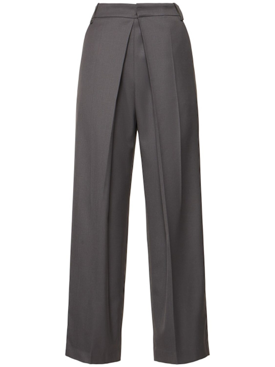 LOW CLASSIC: Wool blend wide pants - women_0 | Luisa Via Roma