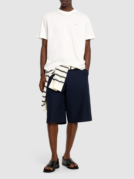 After Pray: Bermudas de algodón - Azul Marino - men_1 | Luisa Via Roma