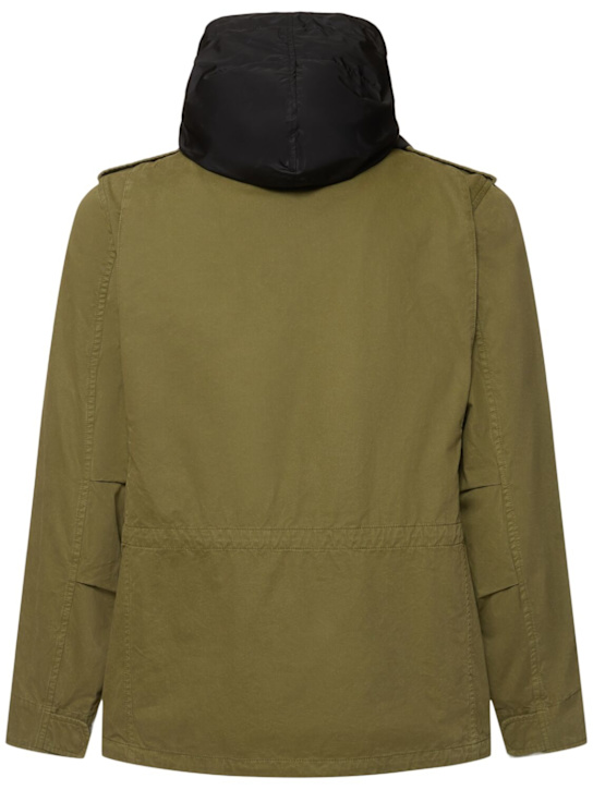 ASPESI: Unlined cotton gabardine filed jacket - Military Green - men_6 | Luisa Via Roma