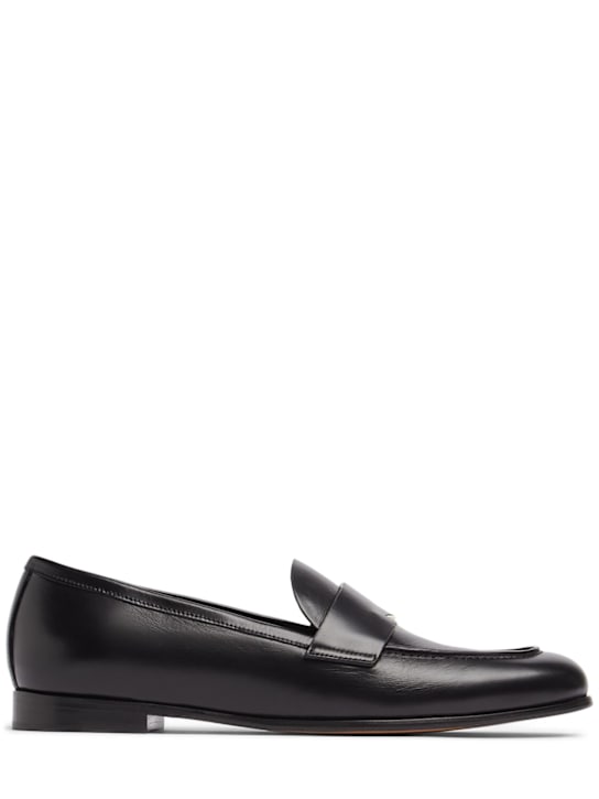 Max Mara: Regentmoc leather loafers - women_0 | Luisa Via Roma