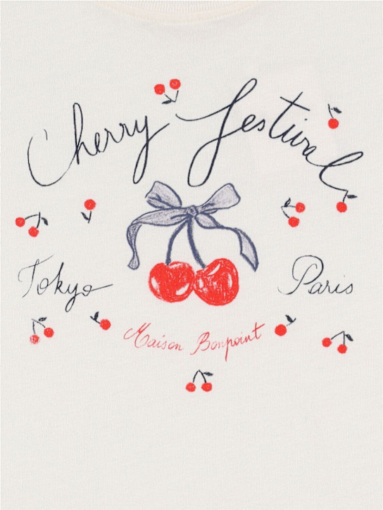 Bonpoint: コットンジャージーTシャツ - kids-girls_1 | Luisa Via Roma