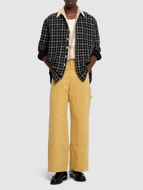 Wide cotton carpenter pants - Thumbnail 2