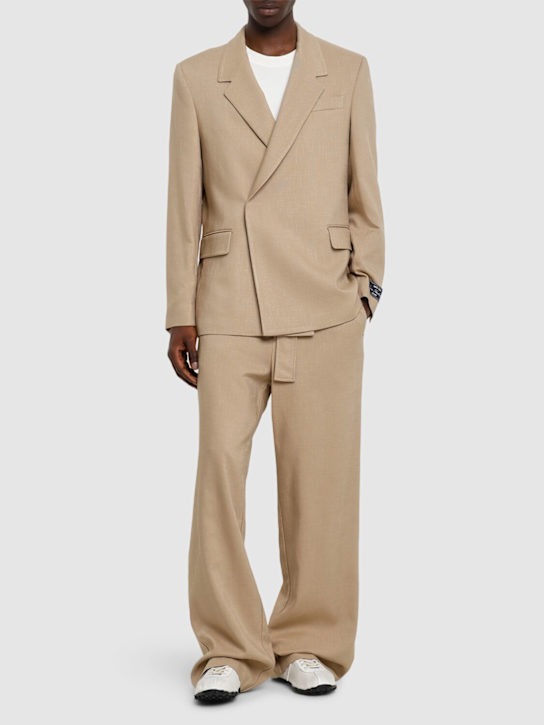 MSGM: Viscose blend pants - men_1 | Luisa Via Roma