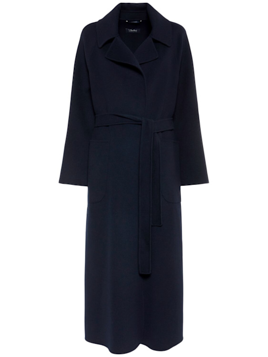 'S Max Mara: Doris wool belted long coat - women_0 | Luisa Via Roma