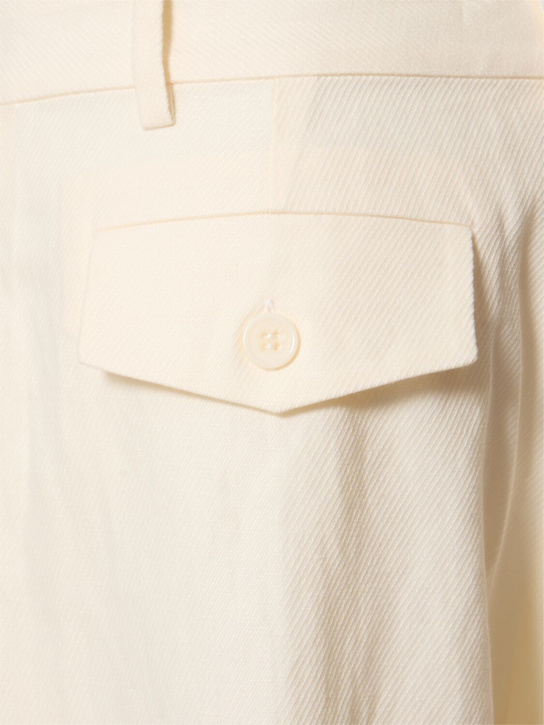 Pantaloni minimal in cotone e lino - St. Agni - Donna  | Luisaviaroma