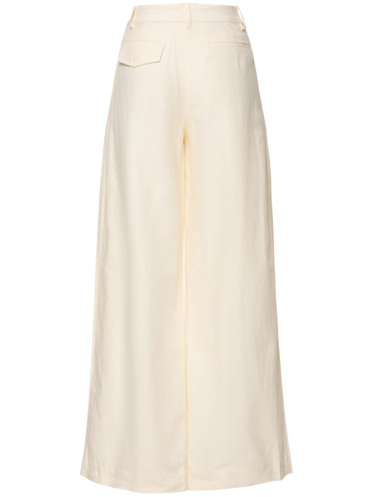Pantaloni minimal in cotone e lino - St. Agni - Donna  | Luisaviaroma