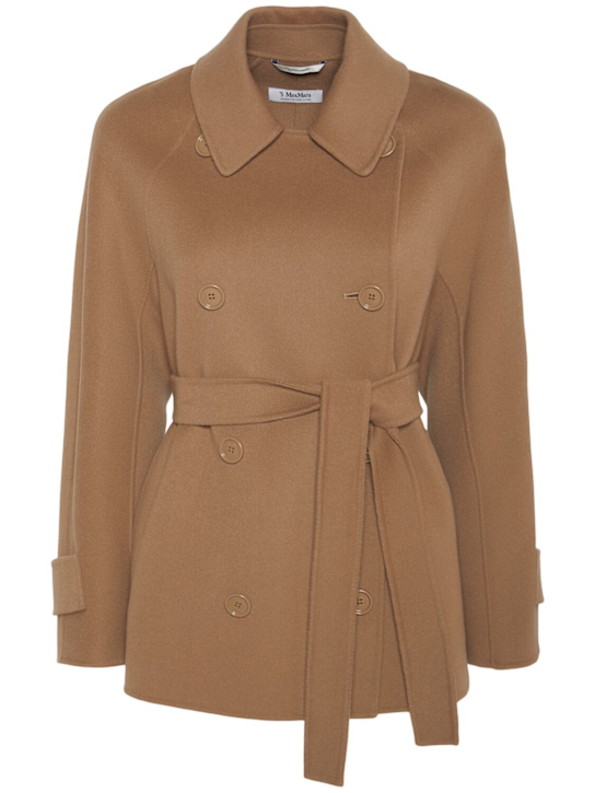'S Max Mara: Louis wool double breast short coat - women_0 | Luisa Via Roma