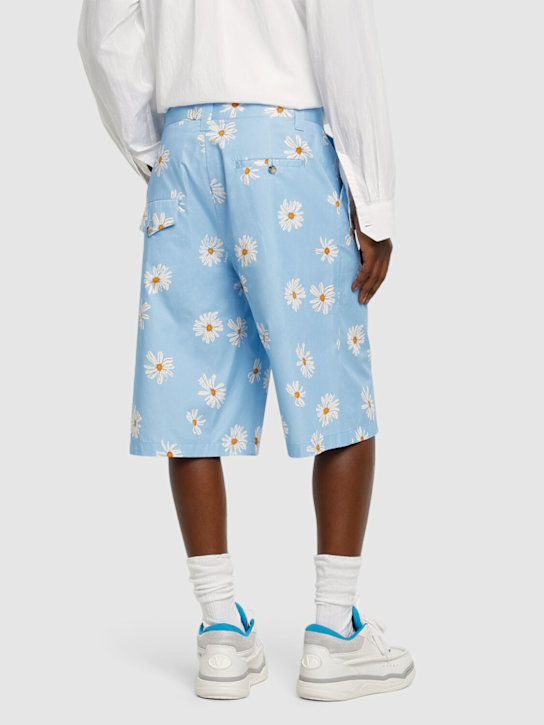 Moschino: Daisy shorts - Light Blue - men_2 | Luisa Via Roma