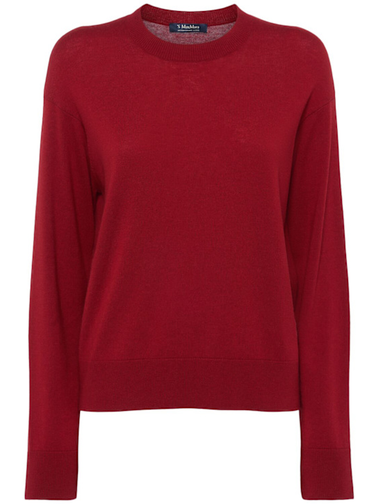 'S Max Mara: Eco knit sweater w/ patches - women_0 | Luisa Via Roma