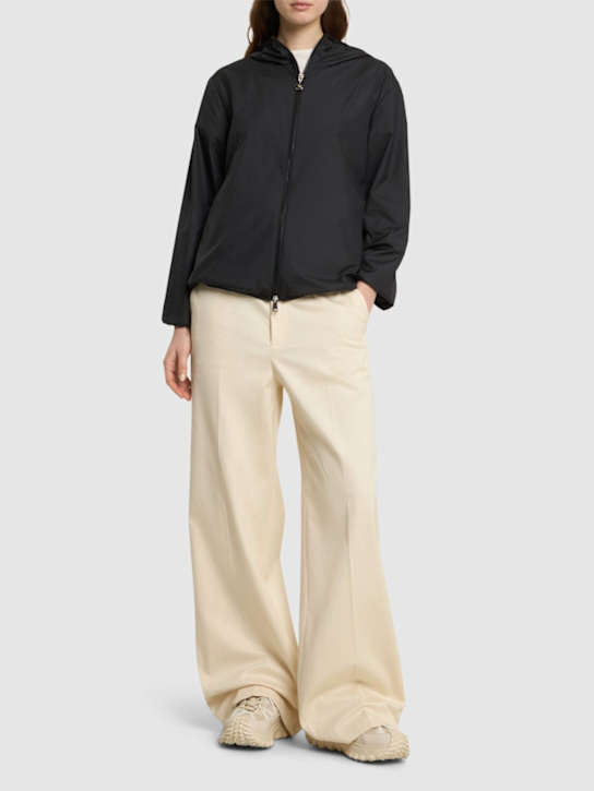 Moncler: Fegeo hooded tech windbreaker jacket - women_1 | Luisa Via Roma
