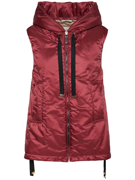 Max Mara: Greengo waterproof hooded vest - women_0 | Luisa Via Roma