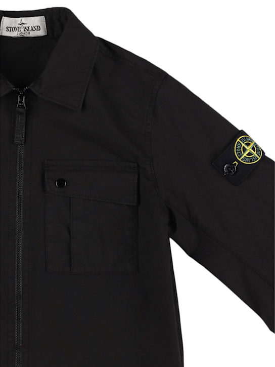 Stone Island Junior: Overshirt aus Baumwollmischung - kids-boys_1 | Luisa Via Roma