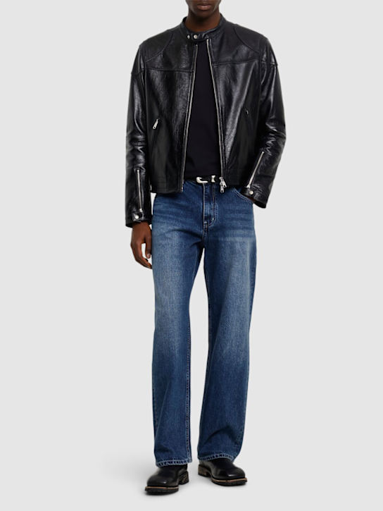 After Pray: Jeans relaxed fit in denim - Blu - men_1 | Luisa Via Roma