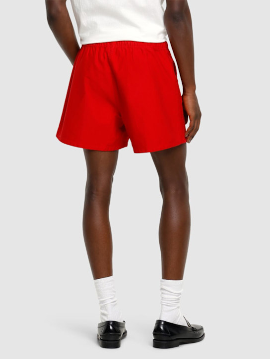 Bode: Spring twill field shorts - Red - men_2 | Luisa Via Roma
