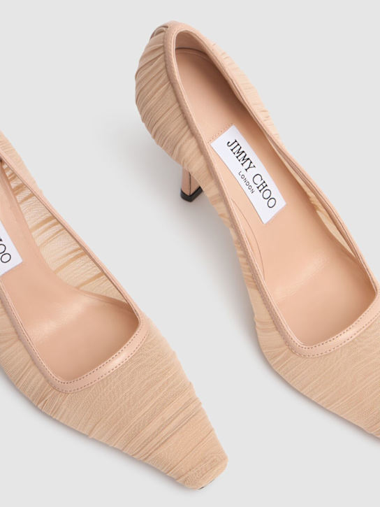 Jimmy Choo: 100mm Lotta tulle pumps - Pink - women_3 | Luisa Via Roma