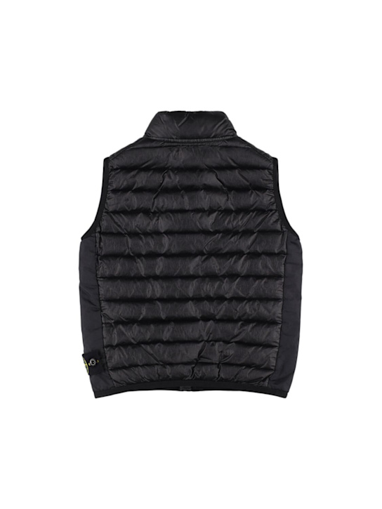 Stone Island Junior: Down vest - Black - kids-boys_2 | Luisa Via Roma