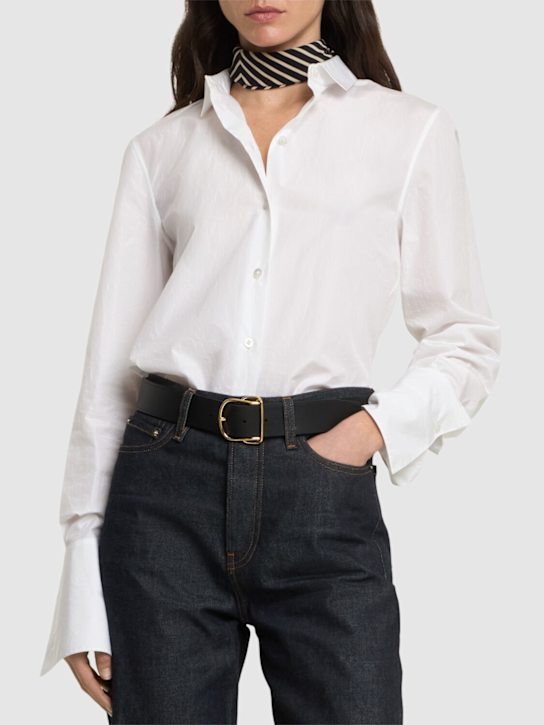 Toteme: Swirl leather belt - women_1 | Luisa Via Roma