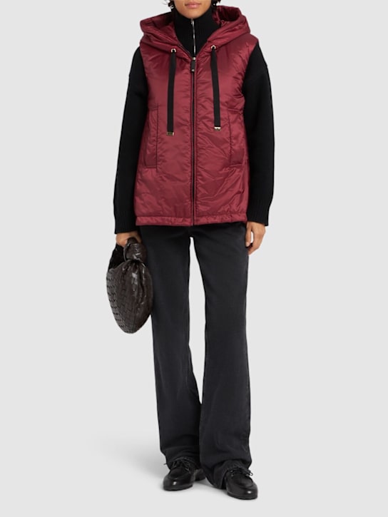 Max Mara: Greengo waterproof hooded vest - women_1 | Luisa Via Roma