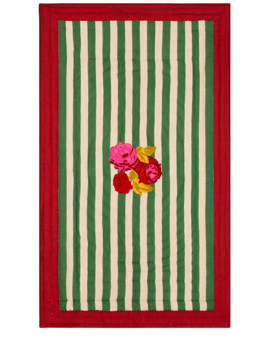 LISA CORTI: Nizam Stripes Green junior quilt - Green - ecraft_0 | Luisa Via Roma