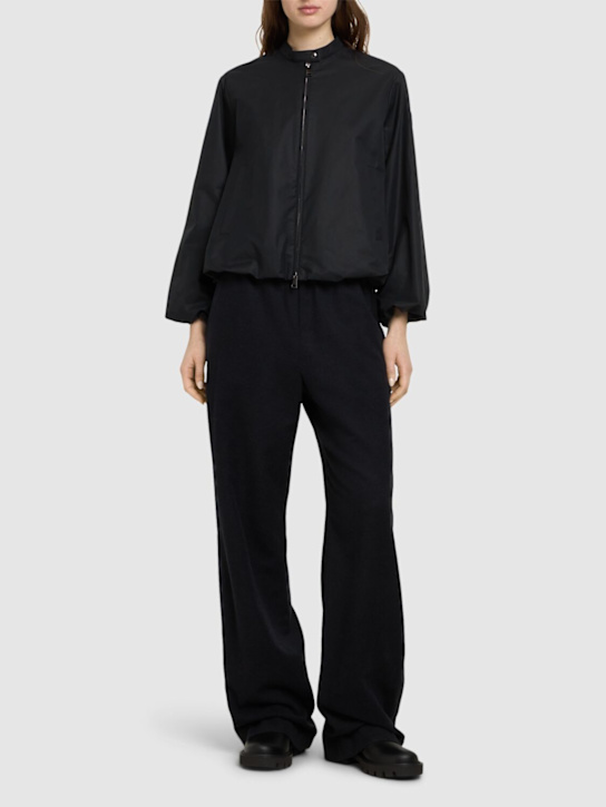 Moncler: Gruissan cotton blend jacket - women_1 | Luisa Via Roma