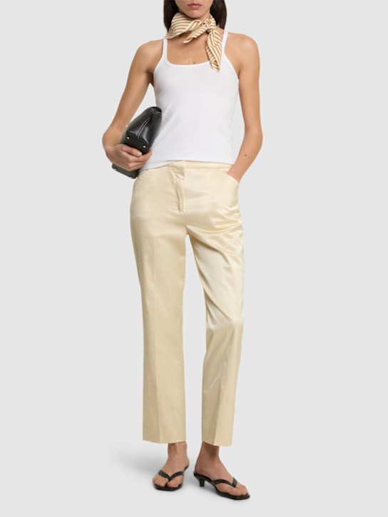 Cropped straight pants - Thumbnail 2