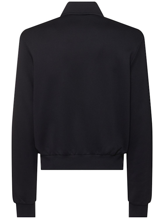 Our Legacy: Mob cotton blend zip jacket - Black - men_3 | Luisa Via Roma