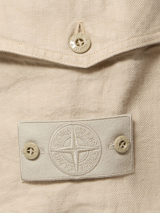 Stone Island: Ghost regular pants - Beige - men_4 | Luisa Via Roma