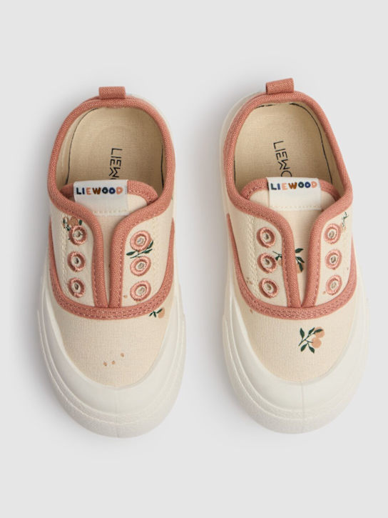 Liewood: Sneakers slip-on in tela di cotone - Multicolore - kids-girls_1 | Luisa Via Roma