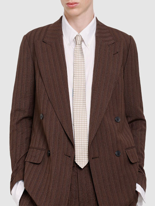 Dries Van Noten: Classic jacquard silk tie - men_1 | Luisa Via Roma