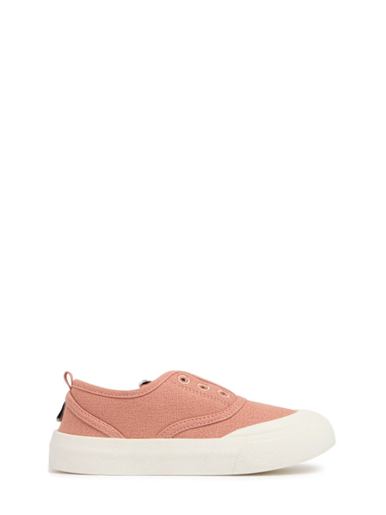 Liewood: Sneakers slip-on in tela di cotone - Rosa - kids-girls_0 | Luisa Via Roma