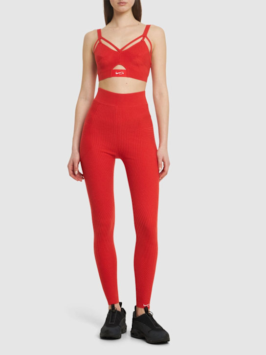 Nike: Leggings Riccardo Tisci Chambers - Havanero Red - women_1 | Luisa Via Roma