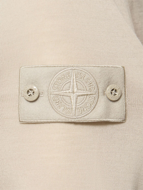 Stone Island: Ghost crewneck sweatshirt - Beige - men_4 | Luisa Via Roma