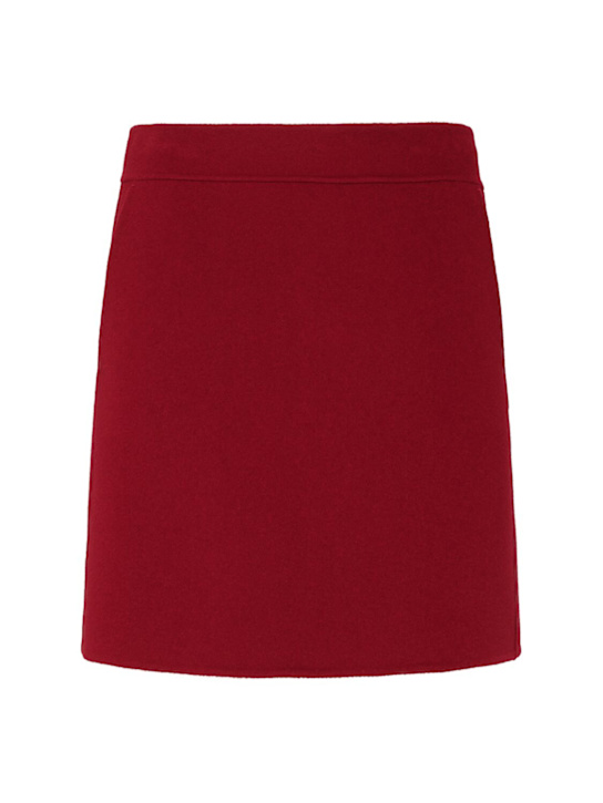 'S Max Mara: Aida wool mini skirt - women_0 | Luisa Via Roma