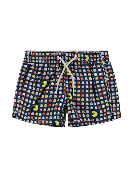 Mc2 Saint Barth: PACMANプリント ナイロン水着 - kids-boys_0 | Luisa Via Roma