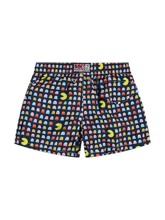 Mc2 Saint Barth: PACMANプリント ナイロン水着 - kids-boys_1 | Luisa Via Roma