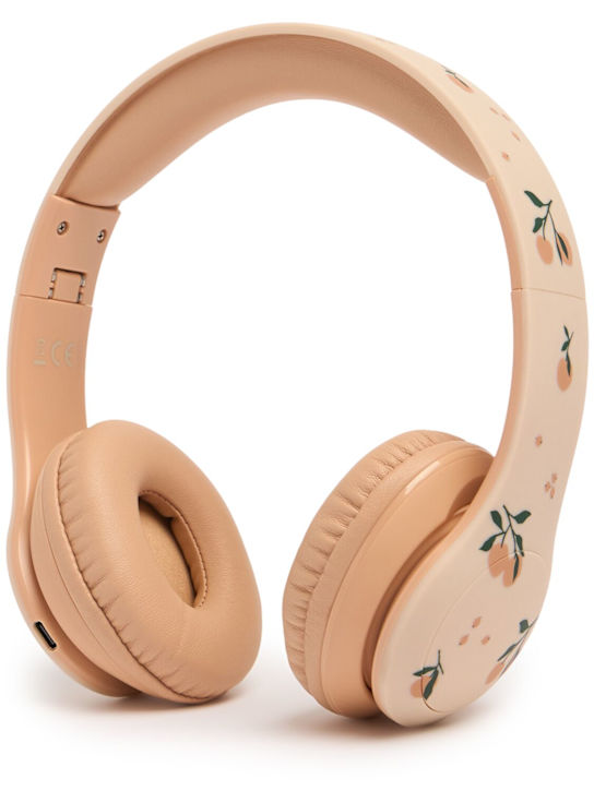 Liewood: Cuffie wireless stampa Peach - kids-girls_0 | Luisa Via Roma