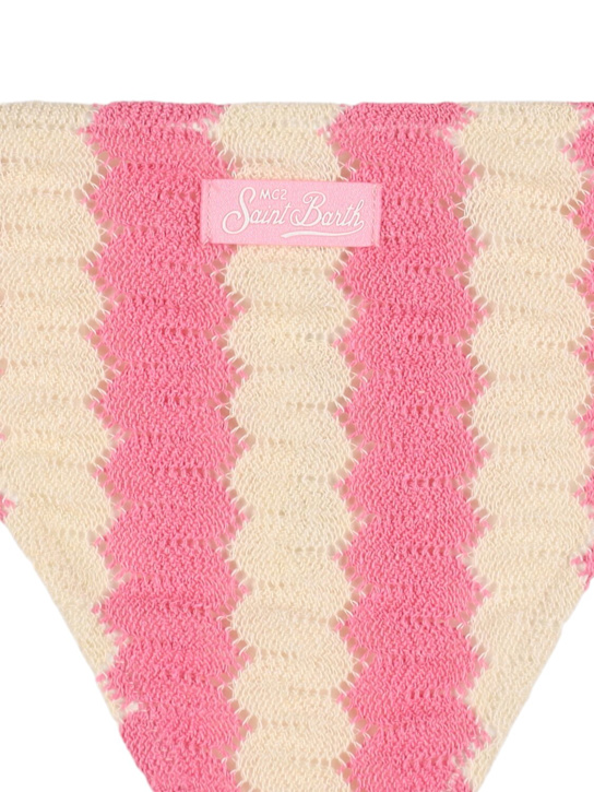 Mc2 Saint Barth: ウェーブプリント ビキニ - kids-girls_1 | Luisa Via Roma