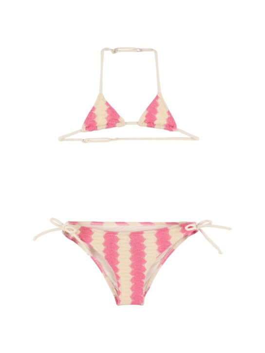 Mc2 Saint Barth: ウェーブプリント ビキニ - kids-girls_0 | Luisa Via Roma