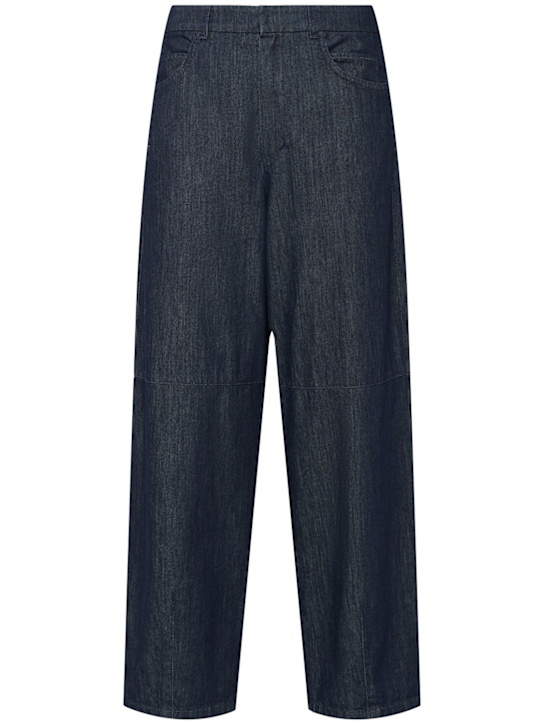 'S Max Mara: John denim wide leg pants - women_0 | Luisa Via Roma