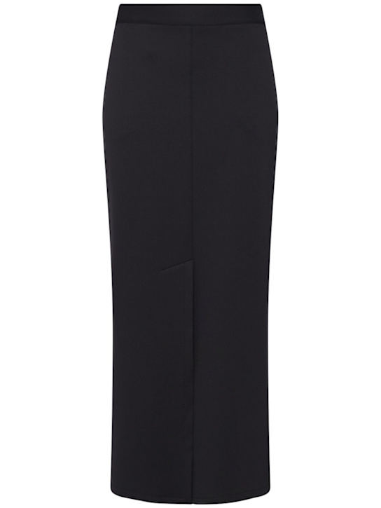 Max Mara: Elea neoprene long skirt - women_0 | Luisa Via Roma