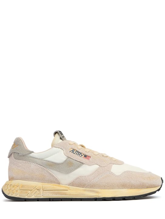 Autry: Reelwind Supervintage Low sneakers - White/Beige - men_0 | Luisa Via Roma