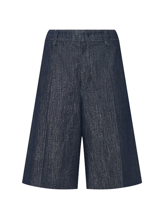 'S Max Mara: Frank denim shorts - ダークブルー - women_0 | Luisa Via Roma