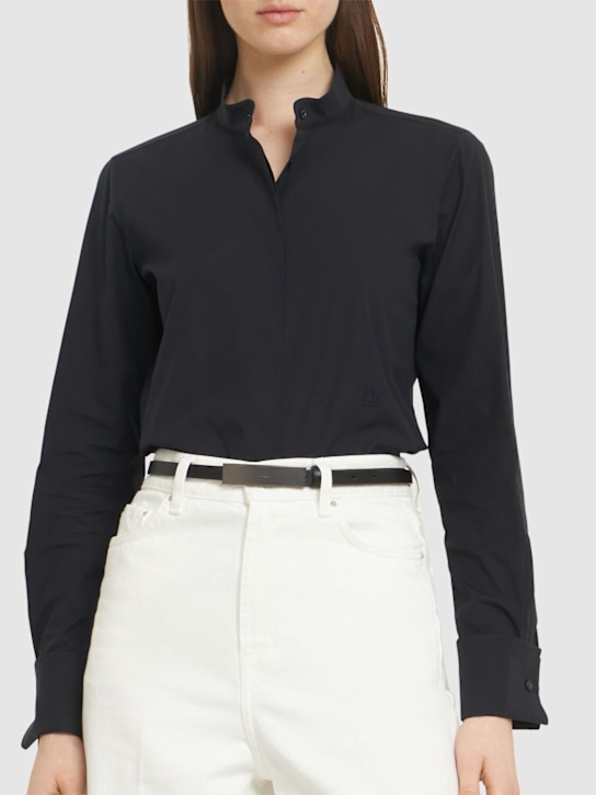 Max Mara: NewPlate 15 leather belt - women_1 | Luisa Via Roma