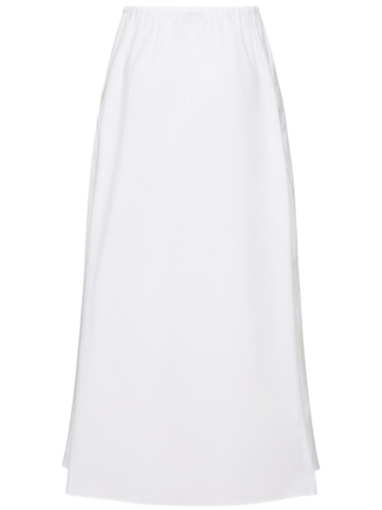 Matteau: Cotton poplin maxi skirt - White - women_3 | Luisa Via Roma