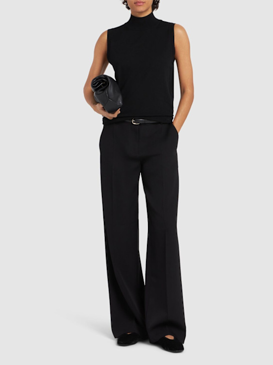 'S Max Mara: Slalom knit tank top - Black - women_1 | Luisa Via Roma