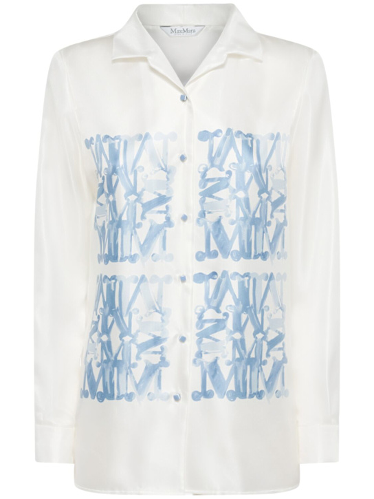 Max Mara: Nabil silk twill shirt - women_0 | Luisa Via Roma