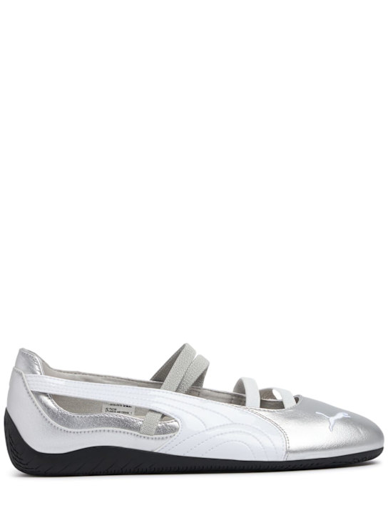 PUMA: Speedcat metallic ballerina flats - women_0 | Luisa Via Roma
