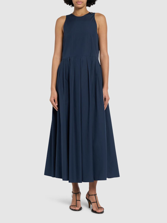 'S Max Mara: Ussita poplin long dress - women_1 | Luisa Via Roma