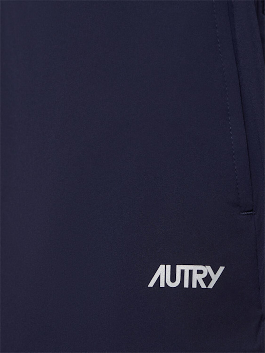 Autry: Nylon blend sweatpants - Blue - women_4 | Luisa Via Roma